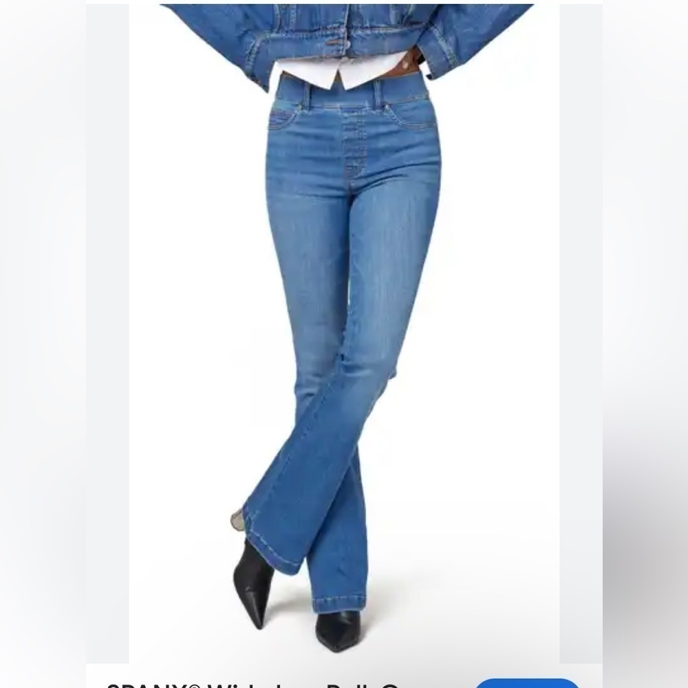 Spanx Flare Denim women blue pull on 1XT Y2K retro festival rodeo western